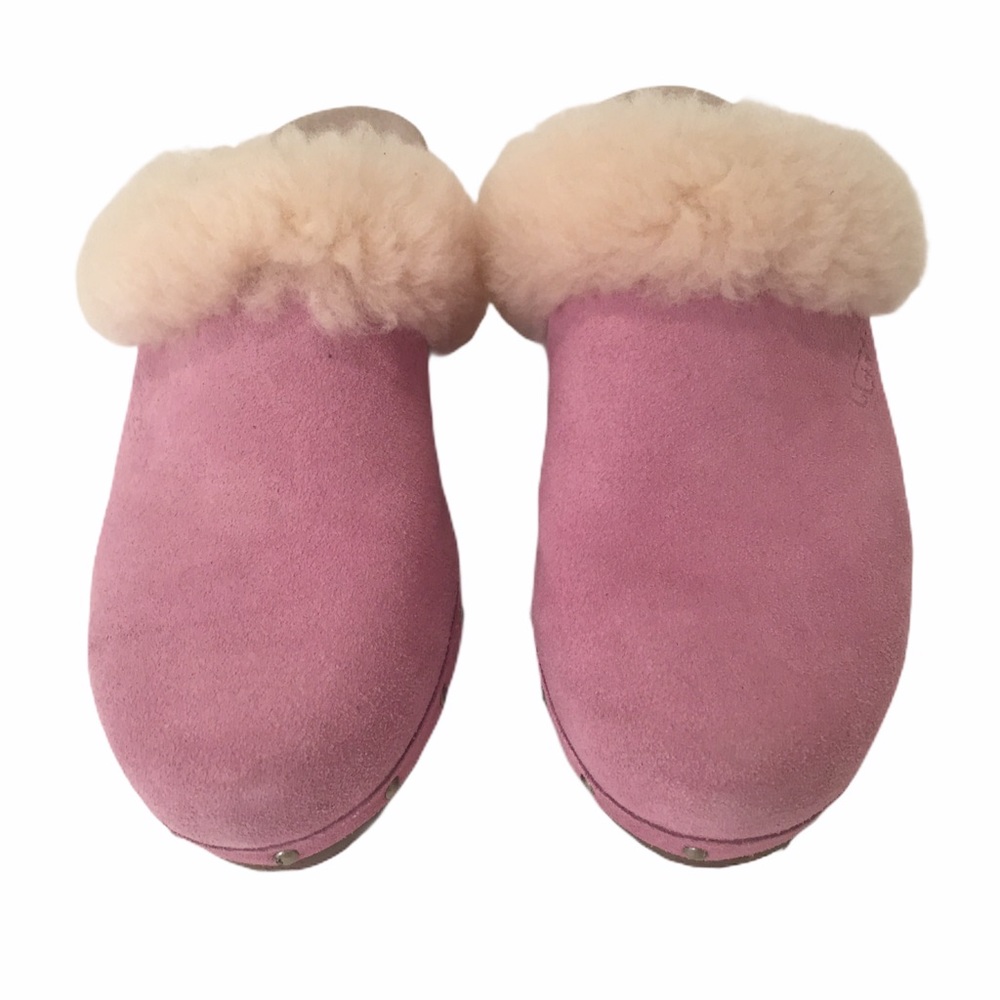 UGG Clogs Shearling Leather Pink 38